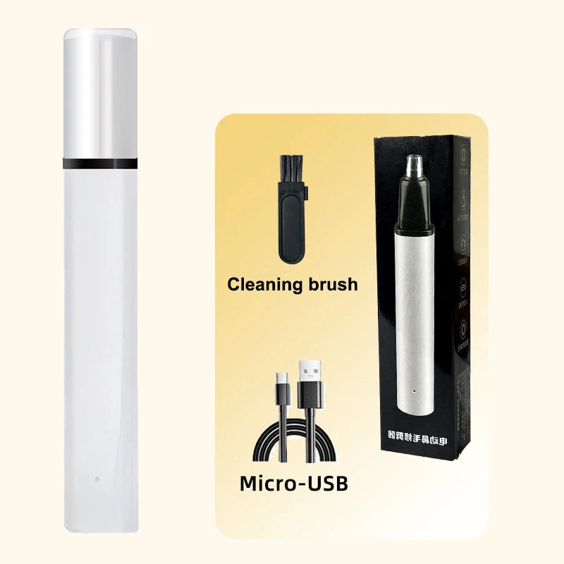 2 in 1 Electric Nose Hair Trimmer Clipper Rechargeable Multi-kinetic Shaving Unisex Automatic Washable Personal Care Appliances