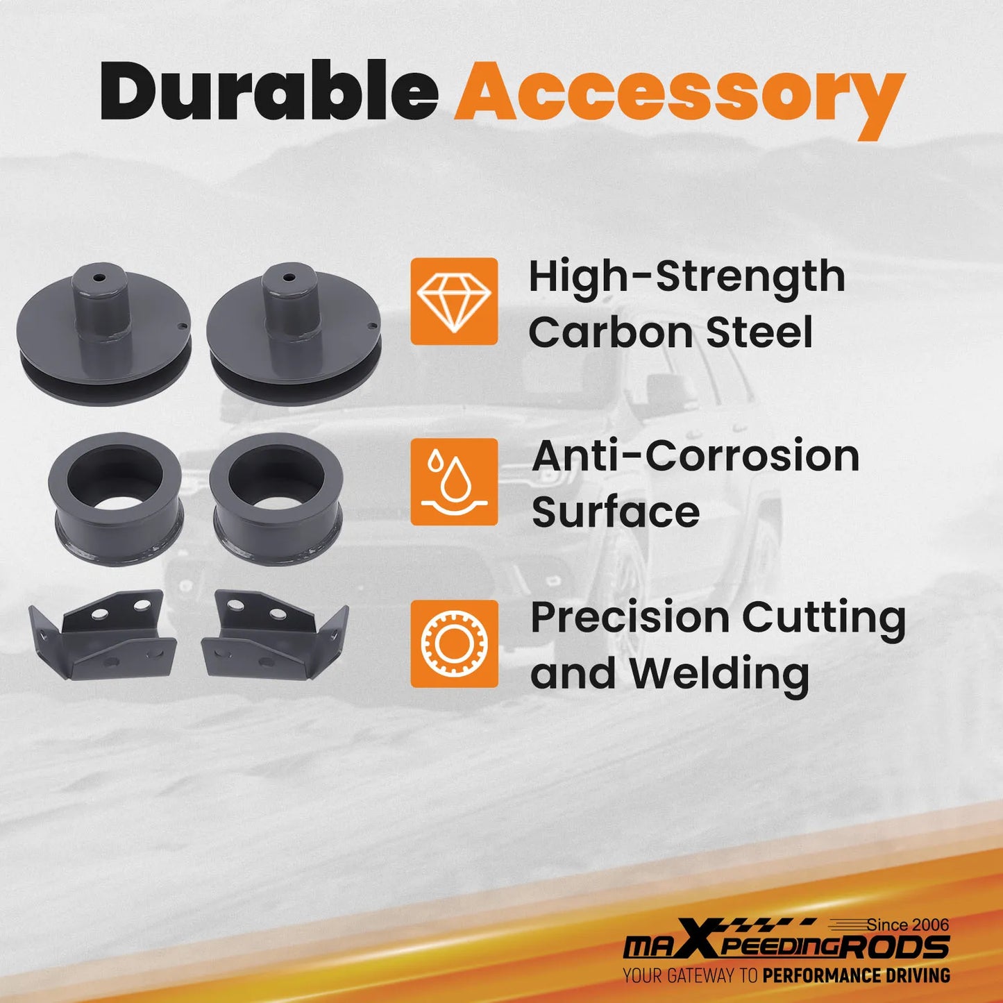 2" Suspension Lift Kit For Jeep Wrangler TJ 4WD 1997-2006 Shock
