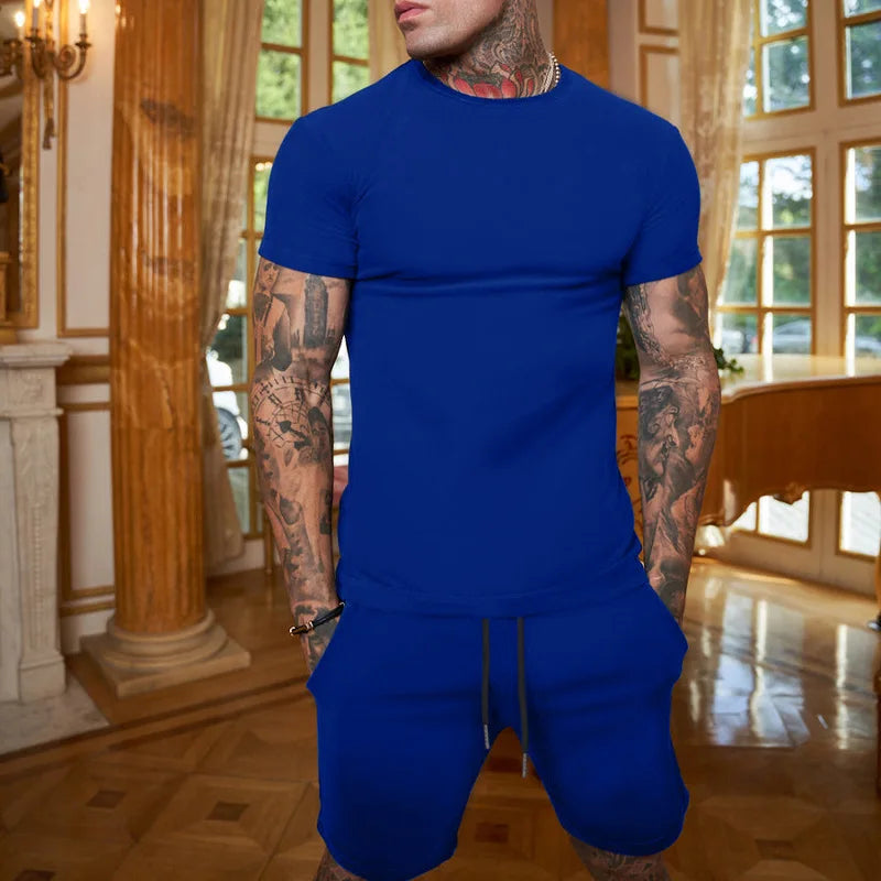2024 Fun Bear Harajuku T-Shirt Men's Summer Loose Daily Couple Suit Outdoor Street Short Sleeve Shorts Two Piece Men Summer Suit